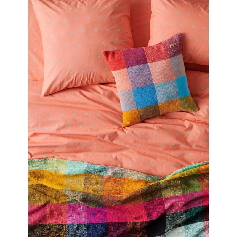 Kip&Co Polkadot Peachy Organic Cotton European Pillowcases 2P Set image number 1